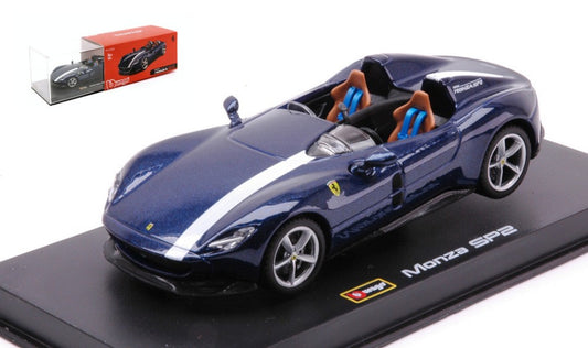 Burago - FERRARI MONZA SP2 CONVERTIBLE SIGNATURE BLUE 1:43 - Cod. BU36913B