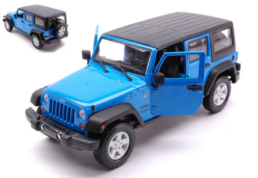 Maisto - JEEP WRANGLER UNLIMITED 2015 BLUE 1:24 - Cod. MI31268B