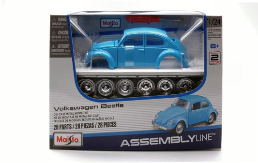 Maisto - VW BEETLE LIGHT BLUE KIT 1:24 - Cod. MI39926B
