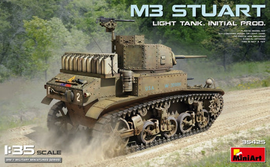 Miniart - M3 STUART LIGHT TANK INITIAL PROD. KIT 1:35 - Cod. MIN35425