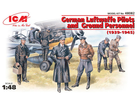 Icm - GERMAN LUFTWAFFE PILOTS AND GROUND PERSONNEL 1939-1945 KIT 1:48 - Cod. ICM48082