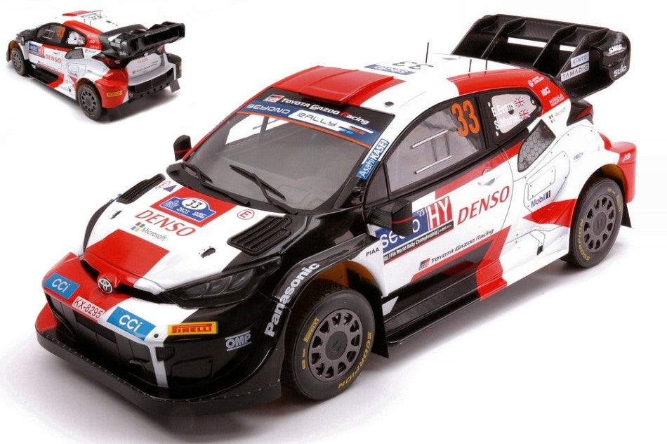 Ixo Model - TOYOTA GR YARIS WRC HYBRID N.33 RALLY FINLAND 2023 EVANS-MARTIN 1:18 - Cod. 18RMC174A