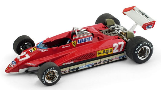 Brumm - FERRARI 126 C2 GILLES VILLENEUVE 1982 N.27 2nd S.MARINO GP 1:43 - Cod. BM0267