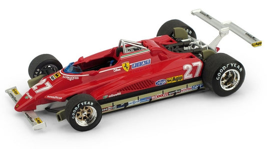 Brumm - FERRARI 126 C2 G.VILLENEUVE 1982 N.27 3rd LONG BEACH DISQUALIFY 1:43 - Cod. BM0272