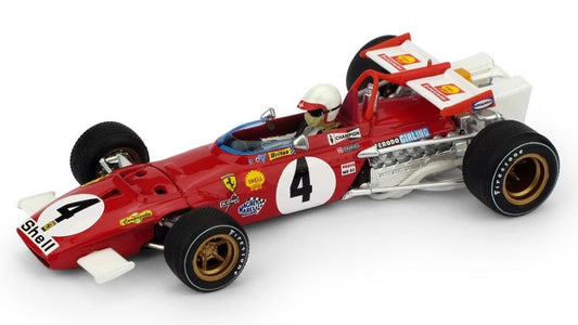 Brumm - FERRARI 312B CLAY REGAZZONI 1970 N.4 WINNER ITALY GP W/PILOTE 1:43 - Cod. BM0313CH