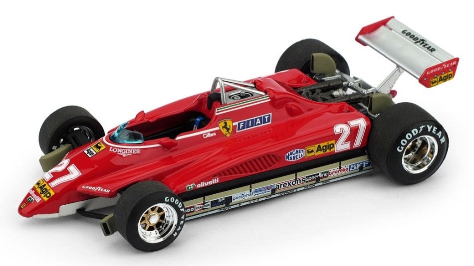 Brumm - FERRARI 126 C2 G.VILLENEUVE 1982 N.27 BRAZIL GP 1:43 LIM.250 - Cod. BM0593