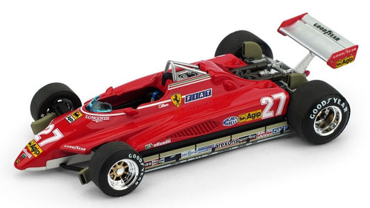 Brumm - FERRARI 126 C2 G.VILLENEUVE 1982 N.27 BRAZIL GP 1:43 LIM.250 - Cod. BM0593