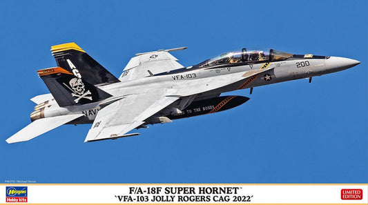 Hasegawa - FA-18F SUPER HORNET VFA-103 JOLLY ROGERS VAG2022 KIT 1:72 - Cod. HA02458