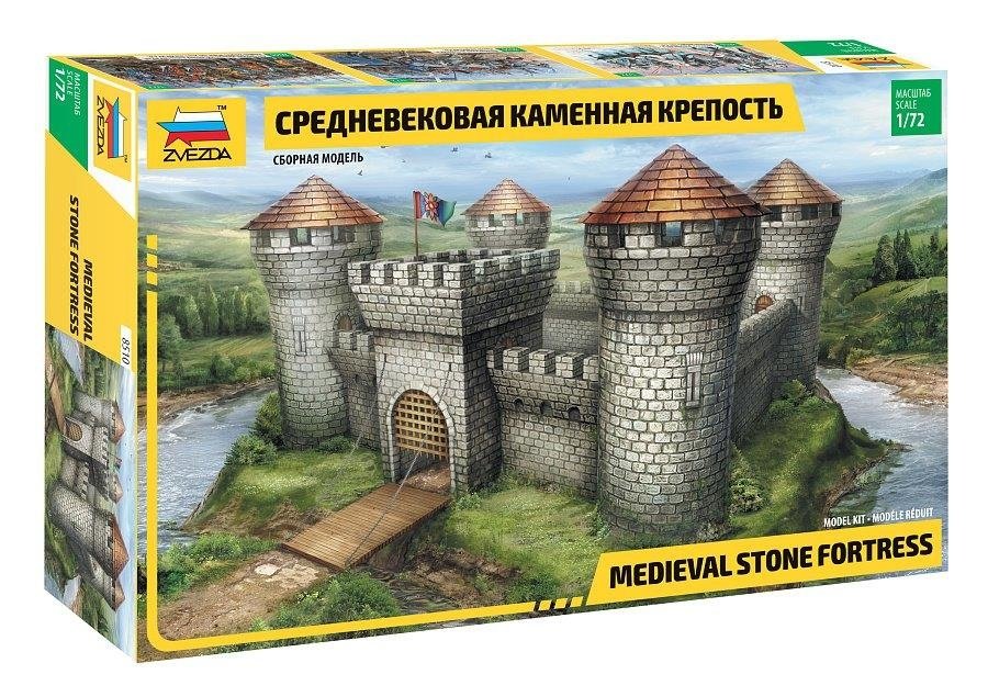Zvezda - MEDIEVAL FORTRESS STONE KIT 1:72 - Cod. Z8510