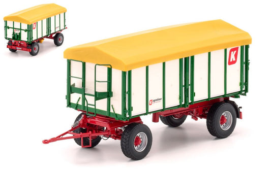 Wiking - CARRO RACCOLTA KROGER TWO-AXLE THREE-WAY TIPPER HKD 302 1:32 - Cod. WK17077866