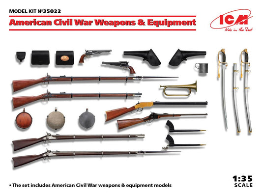 Icm - US CIVIL WAR WEAPONS & EQUIPMENT KIT 1:35 - Cod. ICM35022