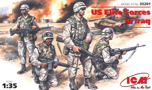 Icm - US ELITE FORCES IN IRAQ 4 SOLDIERS KIT 1:35 - Cod. ICM35201