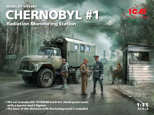 Icm - CHERNOBYL RADIATION MONITORING STATION ZIL-131 KShM TRUCK KIT 1:35 - Cod. ICM35901