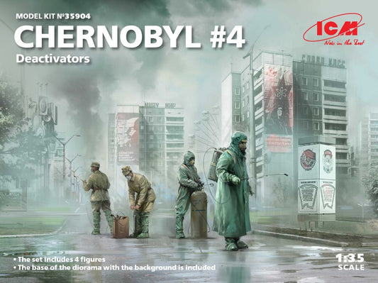 Icm - CHERNOBYL DEACTIVATORS 4 FIGURES KIT 1:35 - Cod. ICM35904