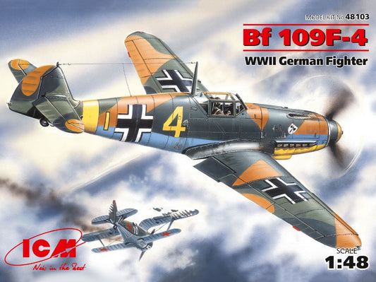 Icm - MESSERSCHMITT Bf 109F-4 WWII GERMAN FIGHTER KIT 1:48 - Cod. ICM48103