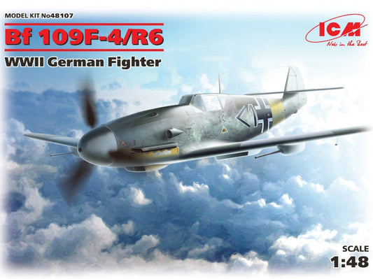 Icm - MESSERSCHMITT Bf 109F-4/R6 WWII GERMAN FIGHTER KIT 1:48 - Cod. ICM48107