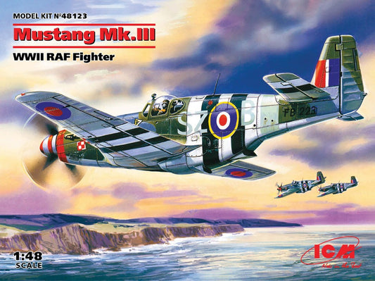 Icm - MUSTANG Mk.III WWII RAF FIGHTER KIT 1:48 - Cod. ICM48123
