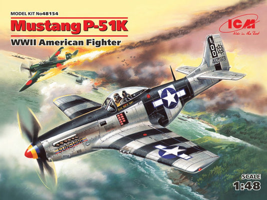 Icm - MUSTANG P-51K WWII AMERICAN FIGHTER KIT 1:48 - Cod. ICM48154