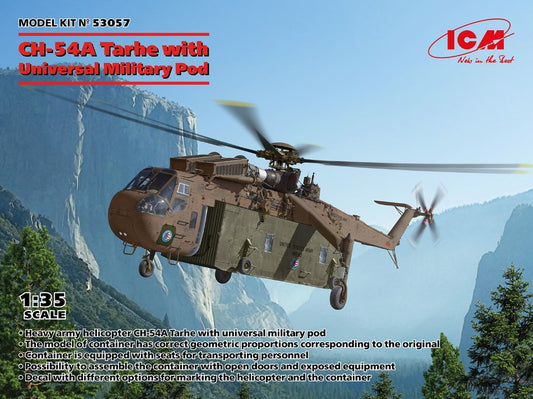 Icm - CH-54A TARHE WITH UNIVERSAL MILITARY POD KIT 1:35 - Cod. ICM53057