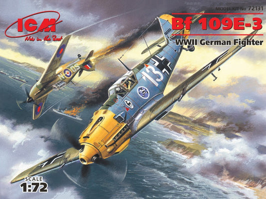 Icm - MESSERSCHMITT Bf 109E-3 WWII GERMAN FIGHTER KIT 1:72 - Cod. ICM72131
