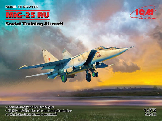 Icm - MIG-25 RU SOVIET TRAINING AIRCRAFT KIT 1:72 - Cod. ICM72176