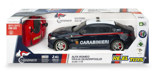Re.el.toys - ALFA ROMEO GIULIA CARABINIERI RADIOCOMANDO 1:18 - Cod. RE2183