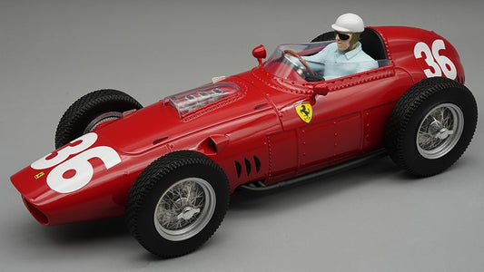 Tecnomodel - FERRARI 246/256 DINO N.36 MONACO GP 1960 P.HILL W/DRIVER 1:18 - Cod. TMD18325A
