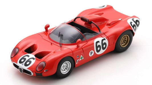 Spark Model - ALFA ROMEO 33 N.66 12 H SEBRING 1967 R.BUSSINELLO-N.GALLI 1:43 - Cod. US315