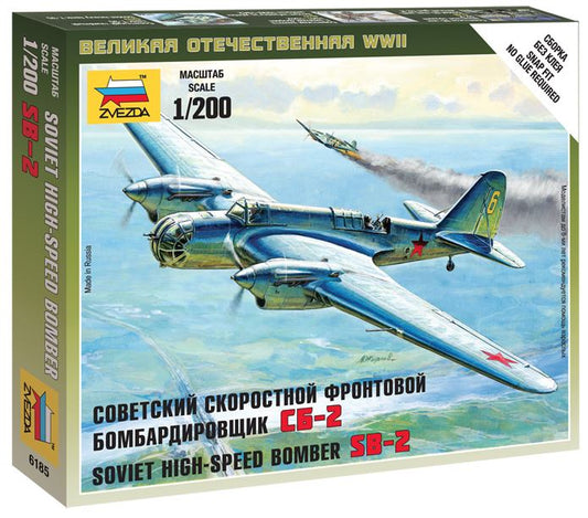 Zvezda - SOVIET BOMBER SB2 KIT 1:200 - Cod. Z6185