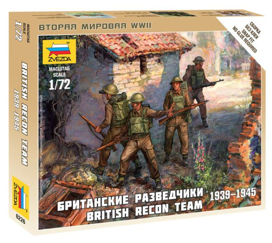 Zvezda - BRITISH RECONNAISANCE TEAM WWII KIT 1:72 - Cod. Z6226