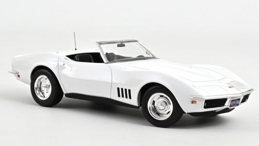 Norev - CHEVROLET CORVETTE CONVERTIBLE 1969 CAN AM WHITE 1:18 - Cod. NV189038