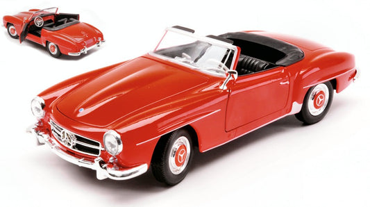 Welly - MERCEDES 190SL CABRIOLET 1955 RED 1:24 - Cod. WE24118CR