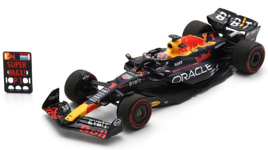 Spark Model - RED BULL RB19 N.1 WINNER BELGIAN GP 2023 W/PIT BOARD MAX VERSTAPPEN 1:43 - Cod. S8916