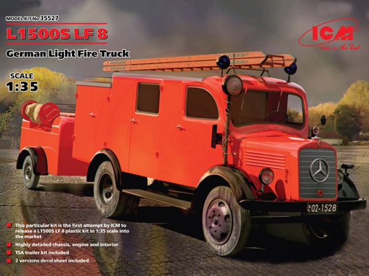 Icm - L1500S LF 8 GERMAN LIGHT FIRE TRUCK KIT 1:35 - Cod. ICM35527