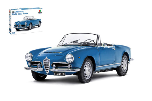 Italeri - ALFA ROMEO GIULIA 1600 SPIDER KIT 1:24 - Cod. IT3668