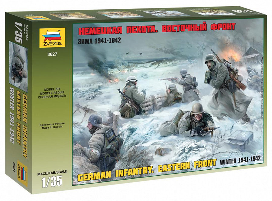 Zvezda - GERMAN INFANTRY WINTER 1941-42 KIT 1:35 - Cod. Z3627