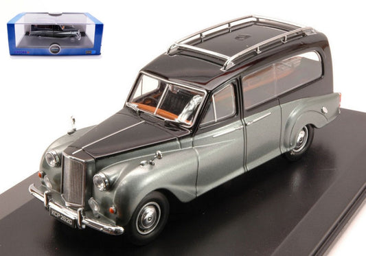 Oxford - AUSTIN PRINCE HEARSE BLACK AND SILVER 1:43 - Cod. OXFAPH003