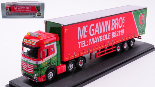 Oxford - BILICO MERCEDES ACTROS GSC CURTAINSIDE Mc GAWN BRO.S 1:76 - Cod. OXF76MB007