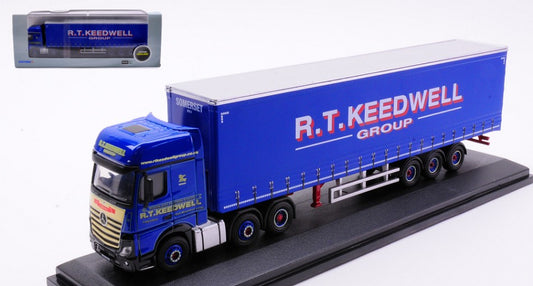 Oxford - BILICO MERCEDES ACTROS GSC CURTAINSIDE KEEDWELL GROUP 1:76 - Cod. OXF76MB011