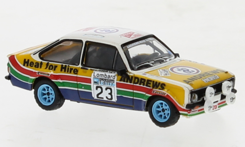 Brekina - FORD ESCORT RS 1800 N.23 RALLY RAC LOMBARD 1981 R.BROOKES 1:87 - Cod. BRE19585