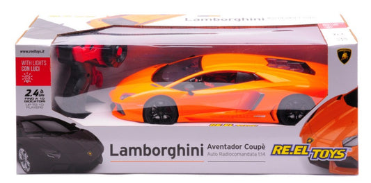 Re.el.toys - LAMBORGHINI AVENTADOR SC ORANGE RADIOCOMANDO 1:14 - Cod. RE2079OR