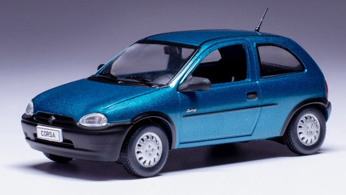 Ixo Model - OPEL CORSA B SWING 1995 MET.DARK AQUAMARINE 1:43 - Cod. CLC581