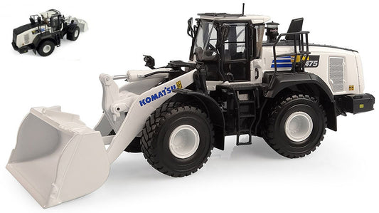 Universal Hobbies - PALA GOMMATA KOMATSU WA475-10 WHITE VERSION 1:50 - Cod. UH8182