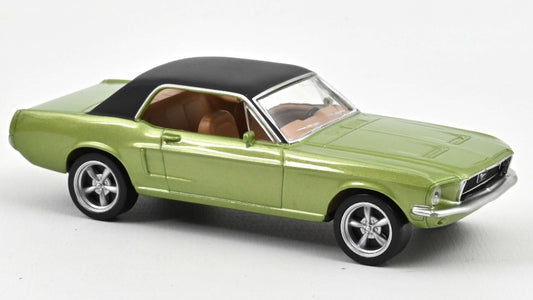 Norev - FORD MUSTANG COUPE' 1968 METALLIC GREEN JET CAR 1:43 - Cod. NV270585