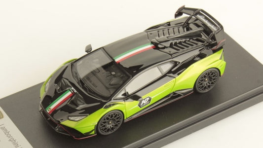 Looksmart - LAMBORGHINI HURACAN STO SC 10th ANNIVERSARY GREEN/BLACK 1:43 - Cod. LS523SC