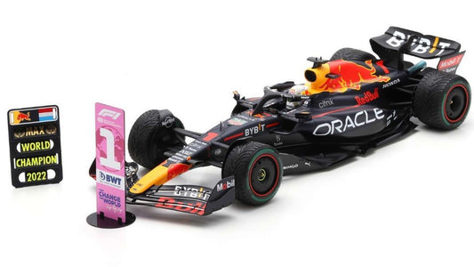 Spark Model - RED BULL MAX VERSTAPPEN 2022 N.1 WINNER JAPANESE GP (W/W.CH.BOARD) 1:12 - Cod. 12S034