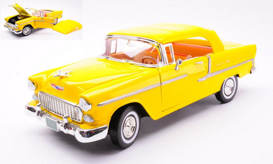 Motormax - CHEVROLET BEL AIR CONVERTIBLE 1955 YELLOW 1:18 - Cod. MTM73184Y