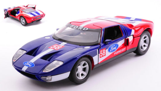 Motormax - FORD GT CONCEPT N.58 BLUE/RED/WHITE 1:24 - Cod. MTM73799