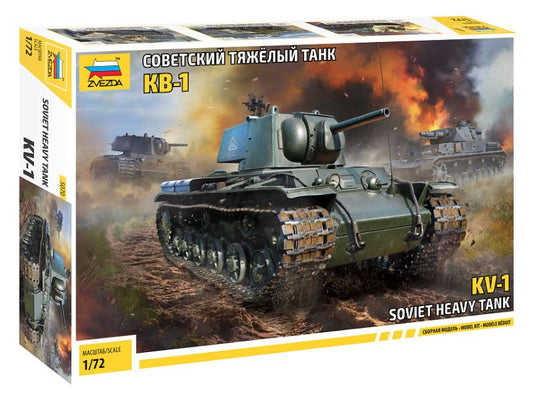 Zvezda - KV-1 WWII TANK KIT 1:72 - Cod. Z5070