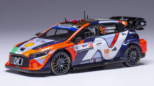 Ixo Model - HYUNDAI i20 N WRC N.9 RALLY CROATIA 2024 MIKKELSEN/ERIKSEN 1:43 - Cod. RAM933C